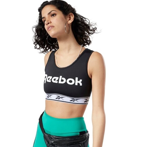 NWT Reebok Classics Vector Light-Impact Bra EB5076 - Picture 1 of 6